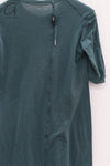 Boris Bidjan Saberi WTS1 series long hand-dyed short-sleeved cotton T-shirt WTS1.LONG FTT00001-HZ Seaweed